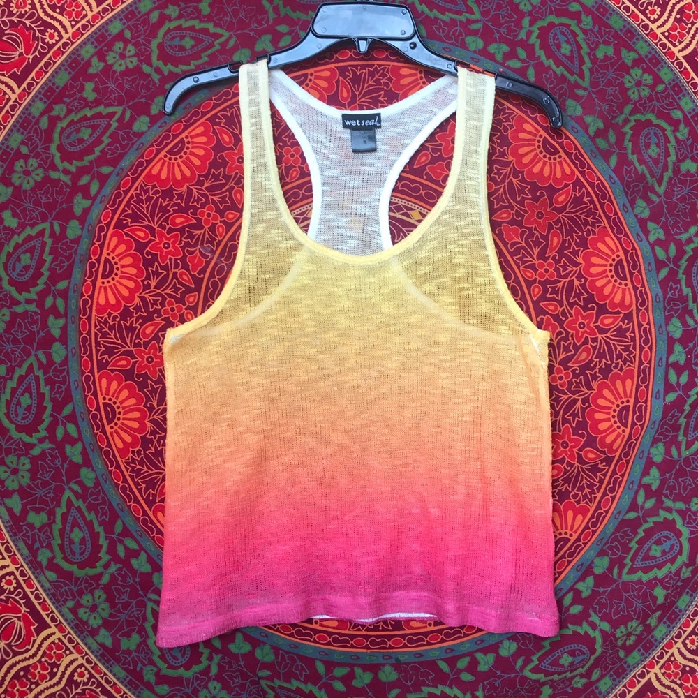 Festival tank top💛🧡💗